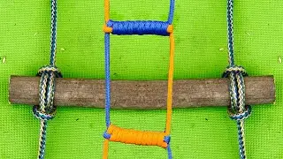 How to make a ladder from ropes with your own hands. The perfect solution. Knots you should know!