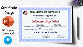 Certificate Design in PowerPoint 2020 | Microsoft PowerPoint Certificate Template 2021 AR Multimedia