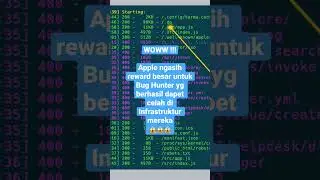 WOWW!!! Apple ngasih hadiah besar utk PERETAS ETIK yg berhasil dapat CELAH di web mereka #bugbounty