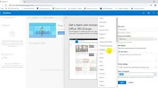 Create a site collection in modern SharePoint
