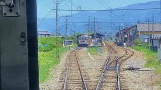 長野電鉄前面展望　須坂→信州中野　＜Cabview Japanrail Nagano Electric Railway Suzaka → Shinshunakano＞