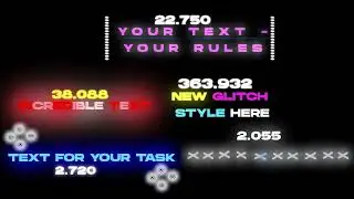 Template #14  Cyberpunk Text Counter Animation