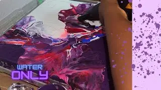 Paint With Me -Colour Purple Fluid Art # 2