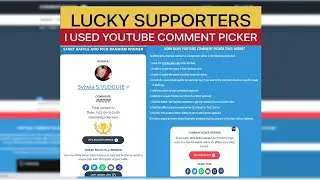 Youtube Random Comment Picker / Free YouTube Channel Promotion (Hack?) Tricks