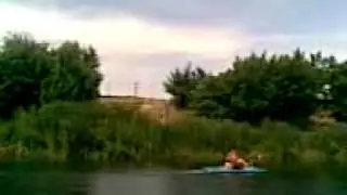 Лето 2009 на реке в Павлограде, катамараны.