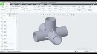 creo parametric  pipe making in exercise tutorial and rendering.||hamza mentor