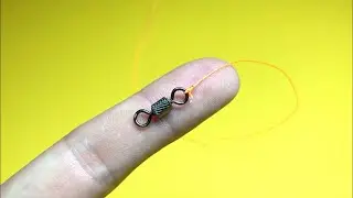 How to tie a swivel to a fishing line. Improved clinch knot. Life hacks and homemade products