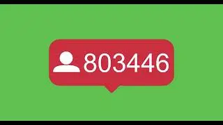 Followers animated green screen video footage
