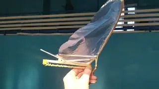 Резиномотрный махолет орнитоптер Mеханическая своими руками  DIY rubber powered ornithopter