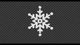 3D Snowflake Seamless Rotated V22 | Motion Graphics template - Envato elements