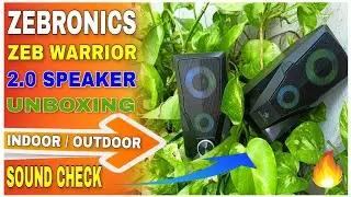 Zebronics ZEB Warrior 10W Speaker Unboxing And Review || RGB Speaker || Techy Akash || #unboxing