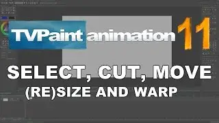Select, cut, move, (re)size and warp images (TVPaint Animation 11 tutorial)