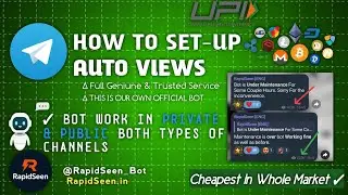 Telegram Auto Views  || How To Get Telegram Unlimited Views || Tutorial For RapidSeen || True12G