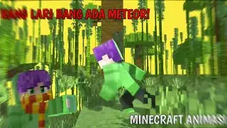 BANG LARI BANG ADA METEOR || MINECRAFT ANIMASI