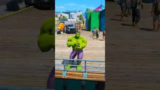 GTA V HULK LEAVES SHE-HULK LEFT WITH THE HUNGRY LIONS 😢| 