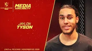 Cleveland Cavaliers Rookie Jaylon Tyson Meets with Media After First NBA Start Vs. Pelicans