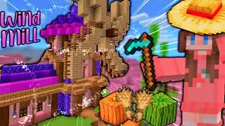 I Built A Magical Pink & Purple Windmill For My Minecraft Farm!