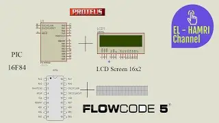 [Flowcode Tutoriel] Afficheur LCD 16x2 + PIC 16F84 + ISIS Proteus Simulation