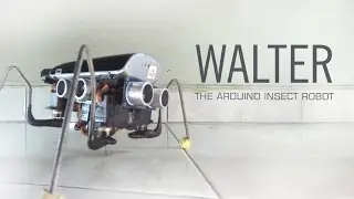 WALTER - The Arduino Insect Robot (light chasing simple quadruped)