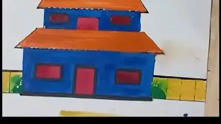 How to draw easy house drawing step by step drawing #