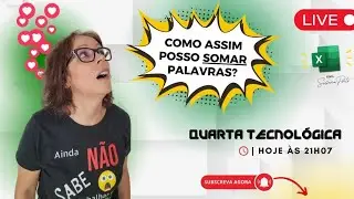 Como somar palavras no Excel!