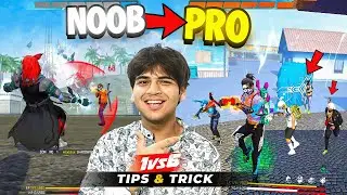 1vs 6 Tips and Trick By Tufan FF 😵‍💫 Best Headshot Setting --Free Fire