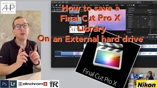 How to save a Final Cut Pro X FCPX library anywhere you want it on an external hard drive