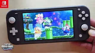 Super Mario Bros. Wonder - Online Multiplayer Nintendo Switch Lite Gameplay