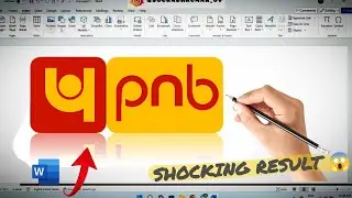 how to Draw pnb logo in ms ward @PNBIndia ||3D logo design||the computer corner