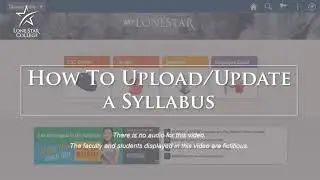 Upload or Update a Syllabus