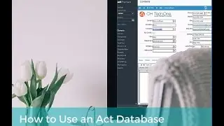 How to Use an Act Database 2016