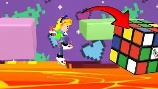Every time I fall I solve a Rubik's cube PK XD
