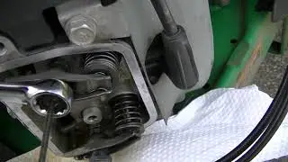 John Deere Kawasaki V-Twin Valve Adjustment - zeketheantiquefreak