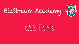 CSS I - Fonts (2/6)