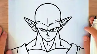 HOW TO DRAW PICCOLO (DRAGON BALL)