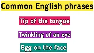 Common English phrases | Idioms and expressions | Sunshine English
