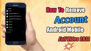 How to remove gmail account | How to remove google account from android phone