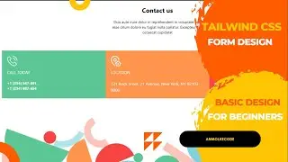 Enhancing UI with Tailwind CSS Design-8 | Tailwind CSS contact form design