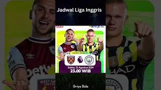 West Ham Vs Man City Jadwal Liga Inggris #jadwalbola #mancity #sctv #ligainggris #vidio #jadwal