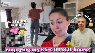 emptying my ex-COUNCIL house! *she left WHAT?!*🤮💩