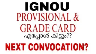 IGNOU ORIGINAL CERTIFICATE & PROVISIONAL CERTIFICATE || 