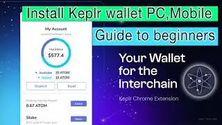Cosmos ATOM wallet | Install & backup Keplr wallet correct way