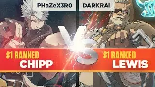 GGST ▰ PHaZeX3r0 (#1 Ranked Chipp) vs Darkrai (#1 Lewis). Guilty Gear Strive