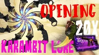 CS:GO OPENING 20 DIAMOND CASES! - KARAMBIT LORE!!!!! ($4000)