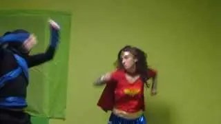 Wonderwoman Punches Ninja