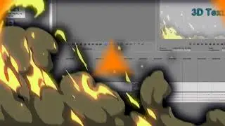 футаж огонь и дым.Эффект перехода на видео с футаж