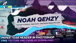 Tutorial: Photoshop Paper Tear Effect Header (Textures and Overlay Downloads)