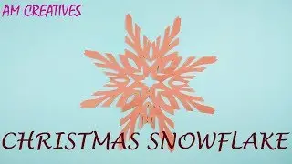 How to Make Color Paper Christmas Snowflake | DIY Paper Snowflake for Christmas |