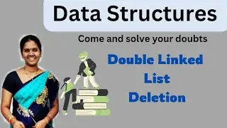 Double linked list || deletion || 13 || Data structures in telugu