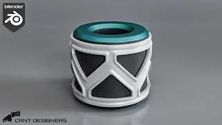 NH18 _ how to model pattern design on cylinder _ blender modeling